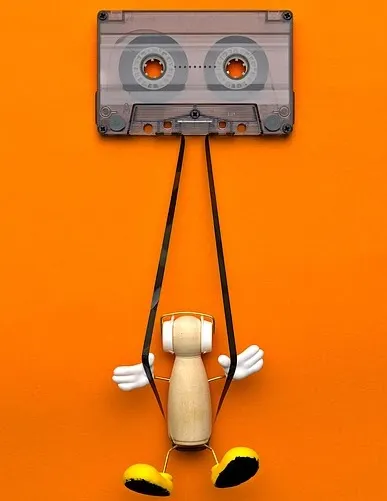 Cassette a nastro anni '80